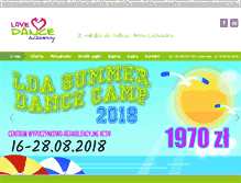Tablet Screenshot of lovedance.pl